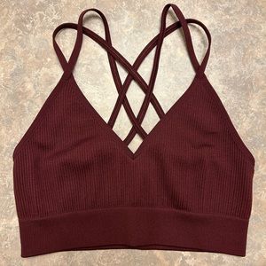 Aerie Strappy Back Seamless Sports Bra